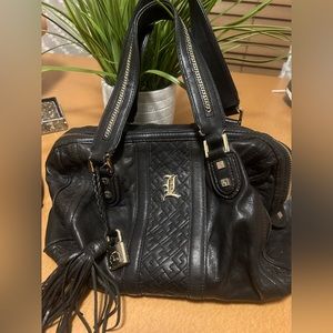 L.A.M.B. by Gwen Stefani Handbag Purse Tote Leather Fringe